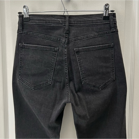 Banana Republic Women's High Rise Skinny Jeans Button Fly Washed Black Size 25 - Picture 8 of 15